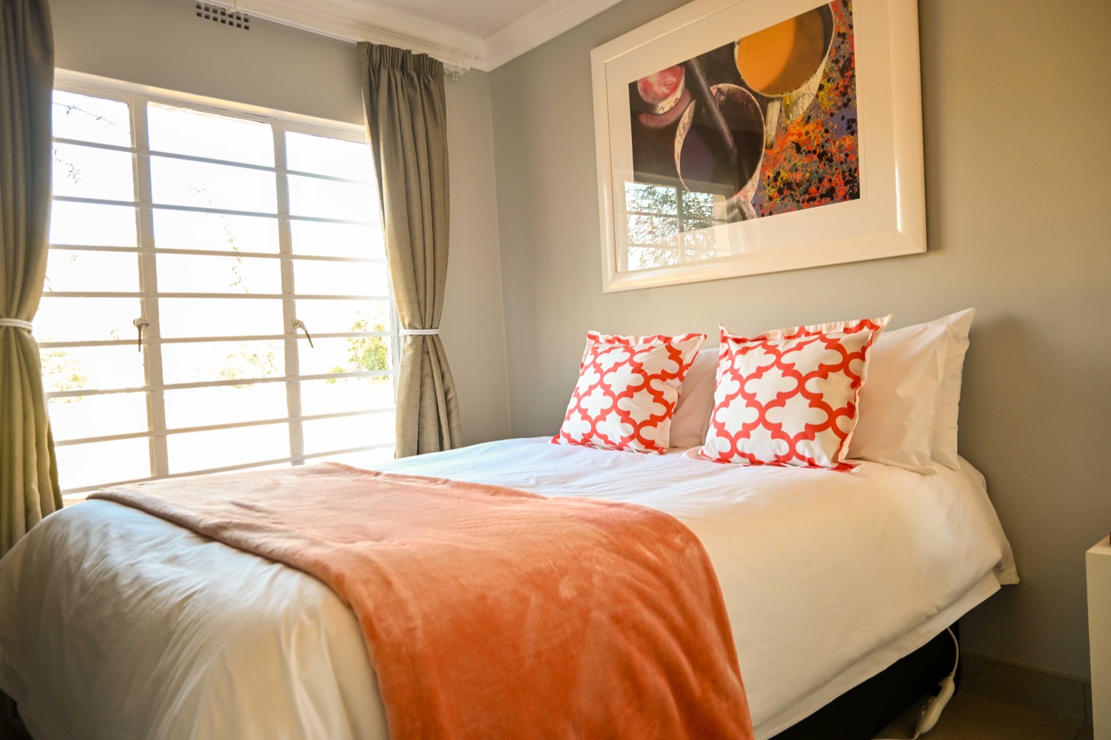 A bright bedroom