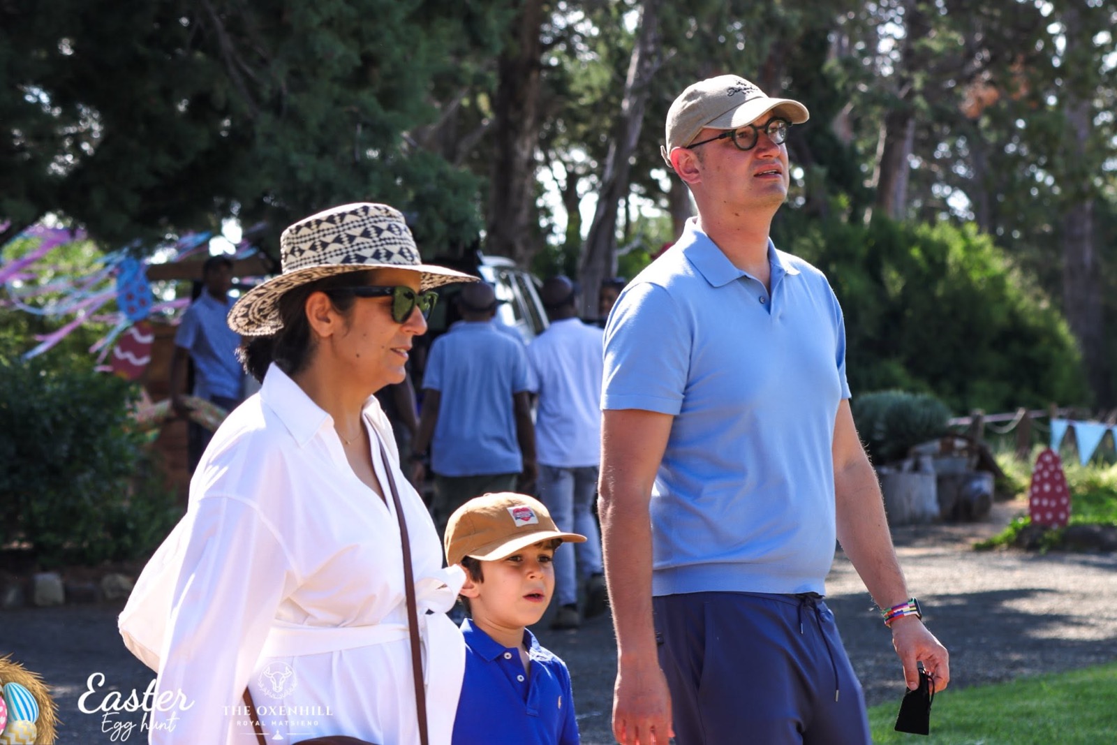 A family day outdoors
