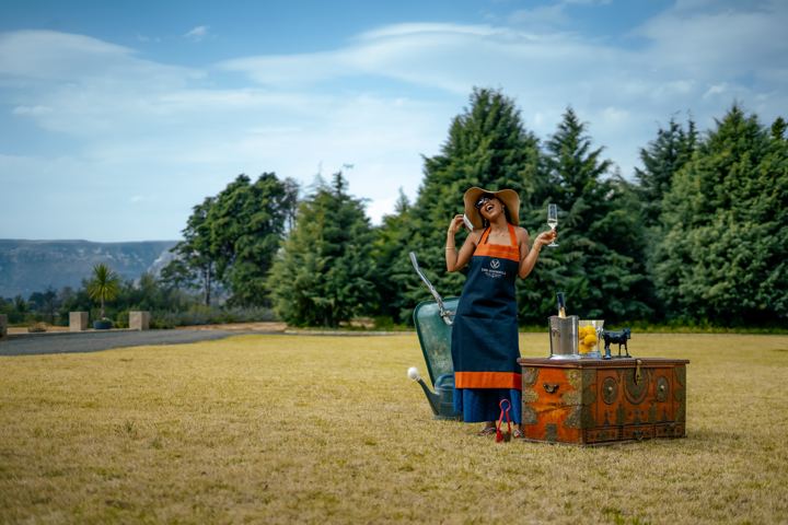A toast on the Royal Matsieng lawn