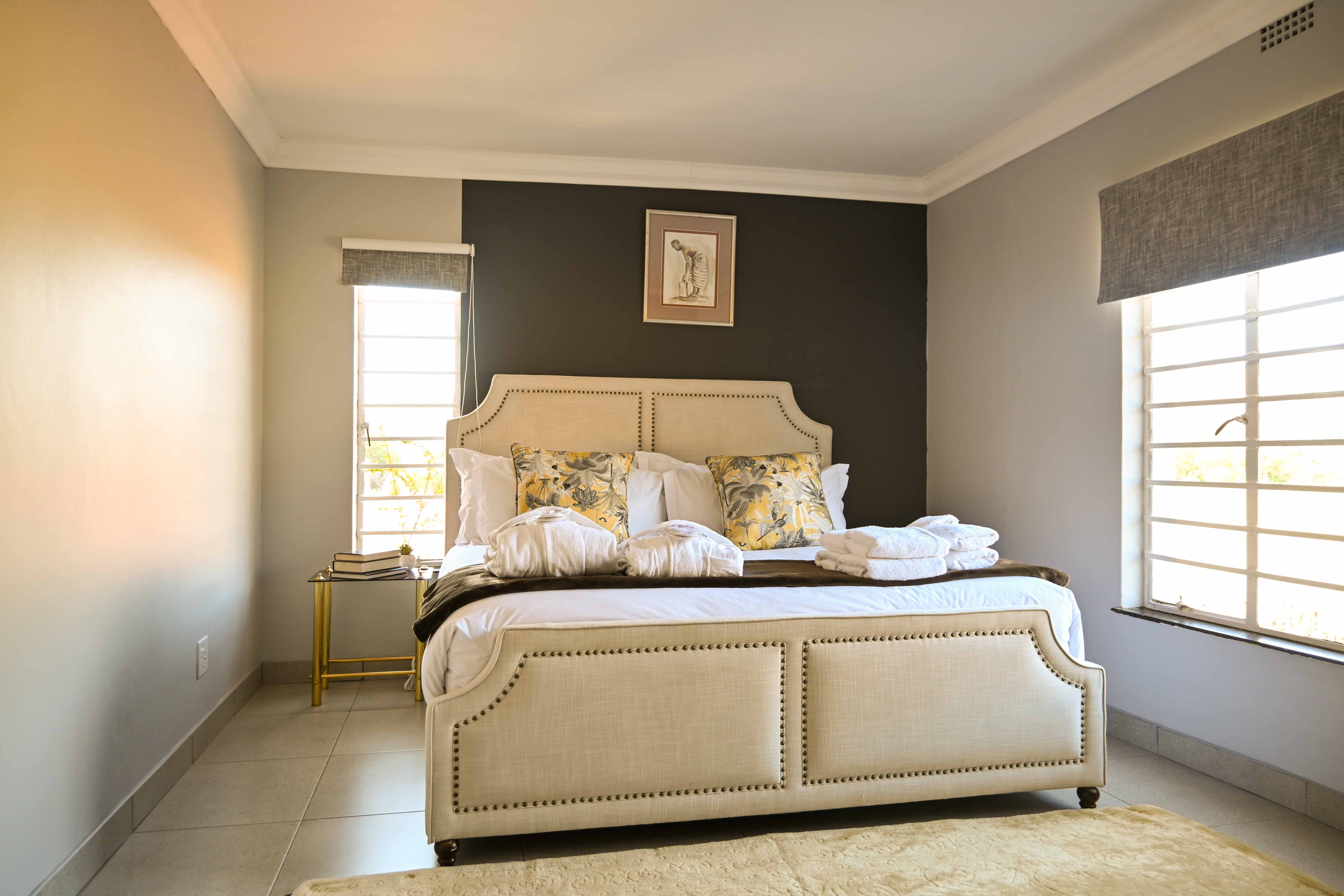 A bright and welcoming bedroom at The Oxenhill
